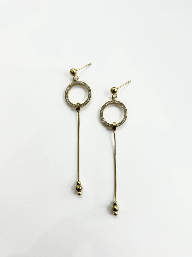 Boucle d'oreille cercle rond
