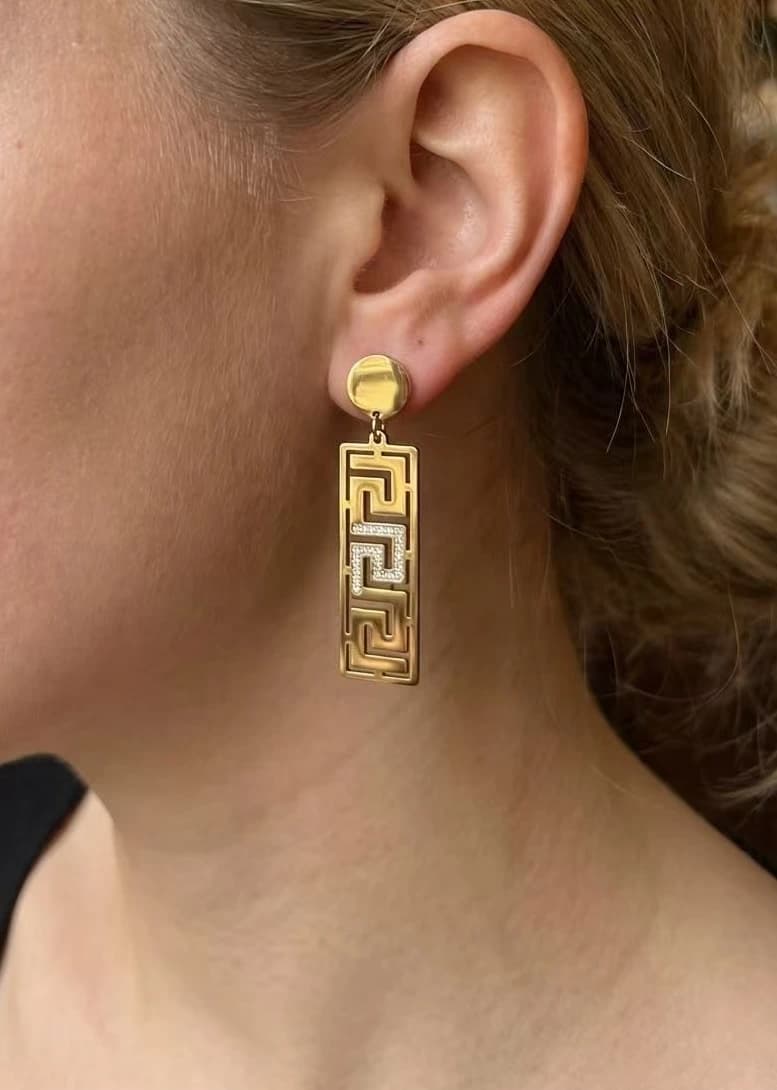 Boucle d'oreille labyrinthe