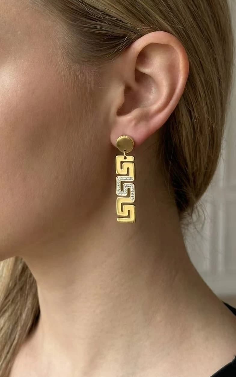 Boucle d'oreille labyrinthe
