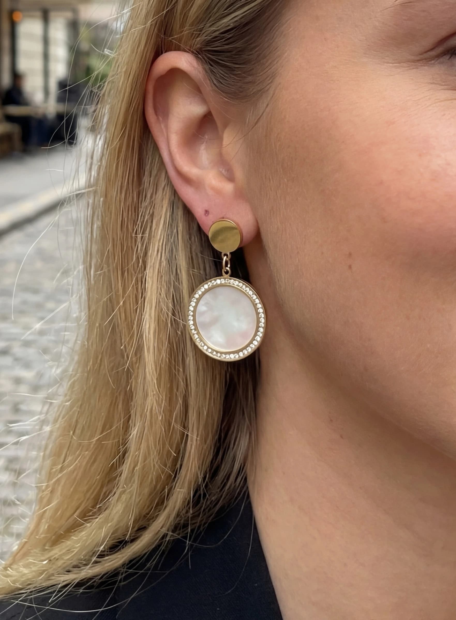 Boucle d'oreille rond