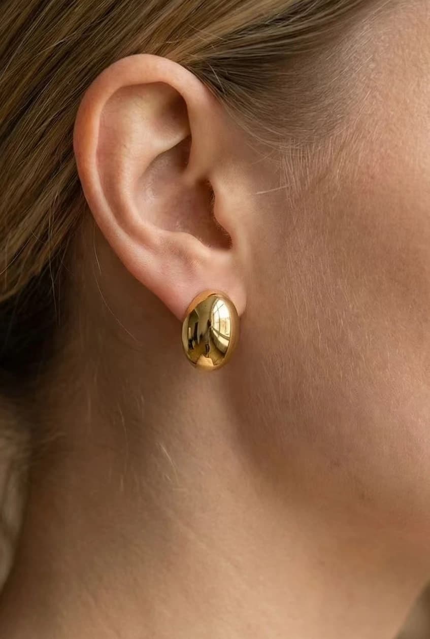 Boucles d'oreilles ovale