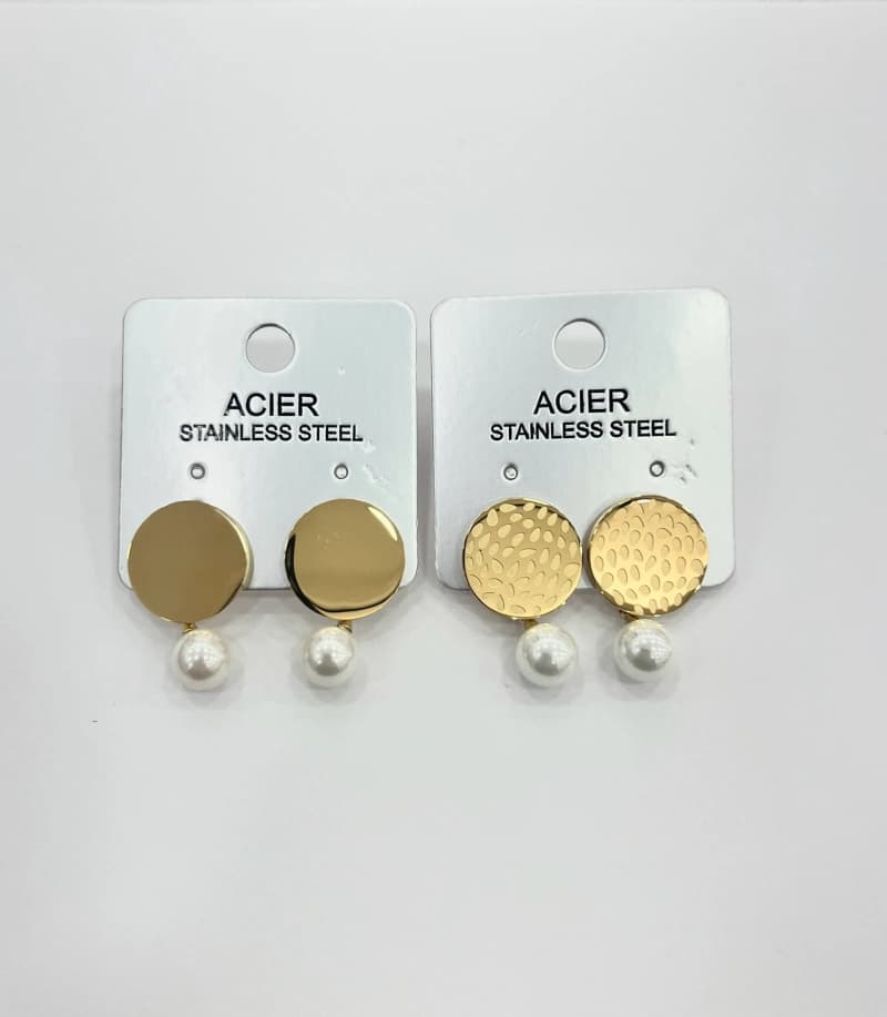 Boucle d'oreille perles