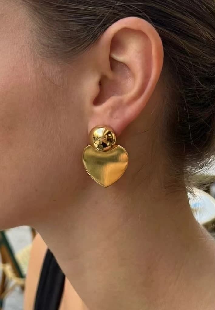 Boucles d'oreilles coeur
