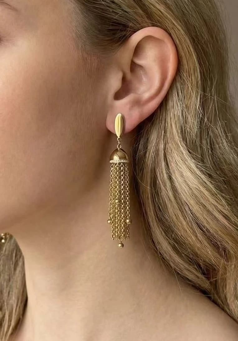 Boucle d'oreille frange