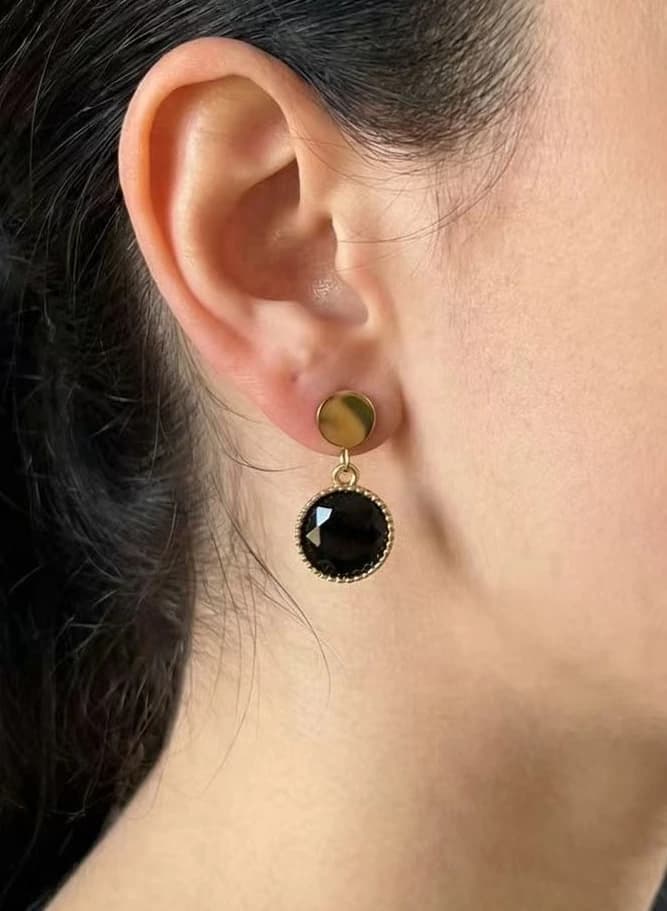 Boucle d'oreille rond
