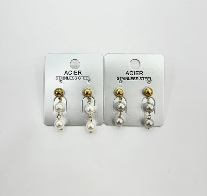 Boucles d'oreilles perle