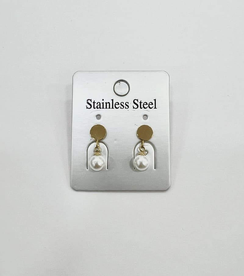 Boucle d'oreille perle