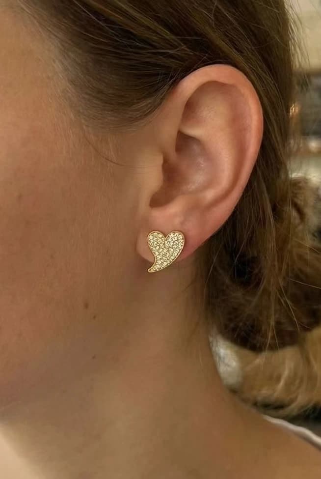 Boucle d'oreille coeur