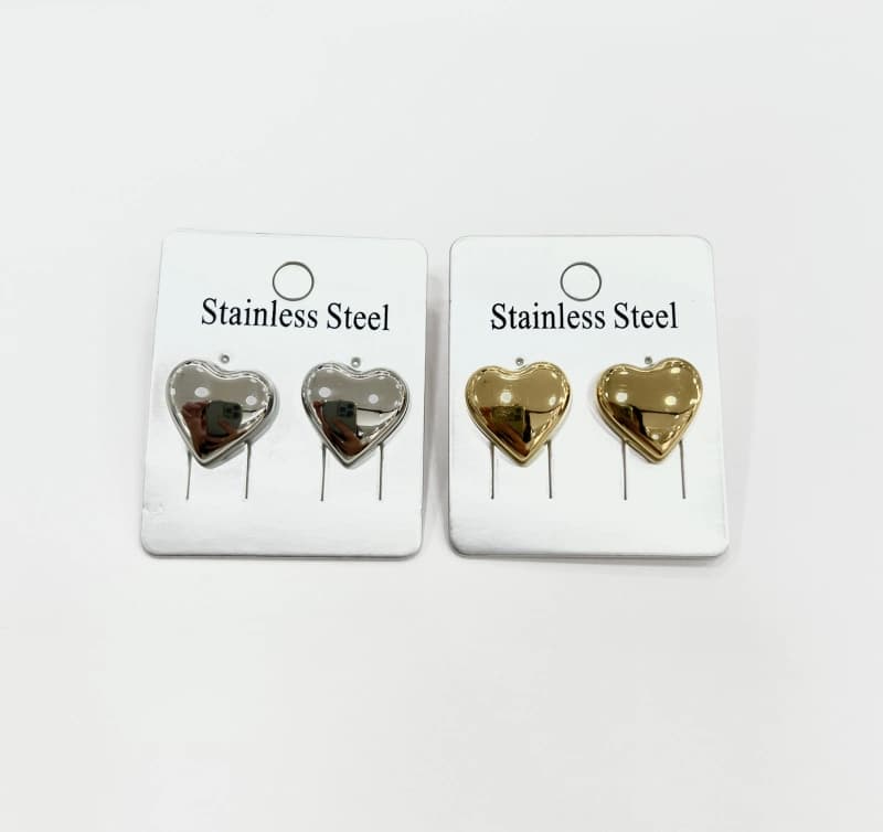 Boucle d'oreille coeur grand
