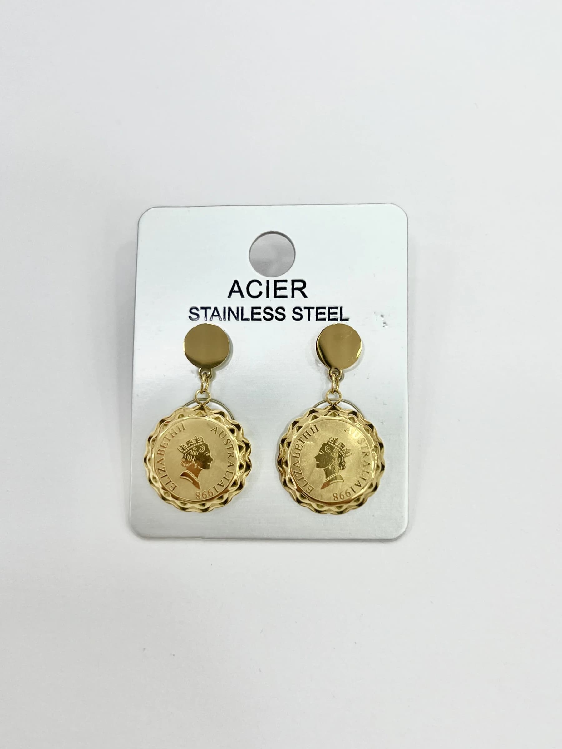 Boucle d'oreille Elizabeth bombé