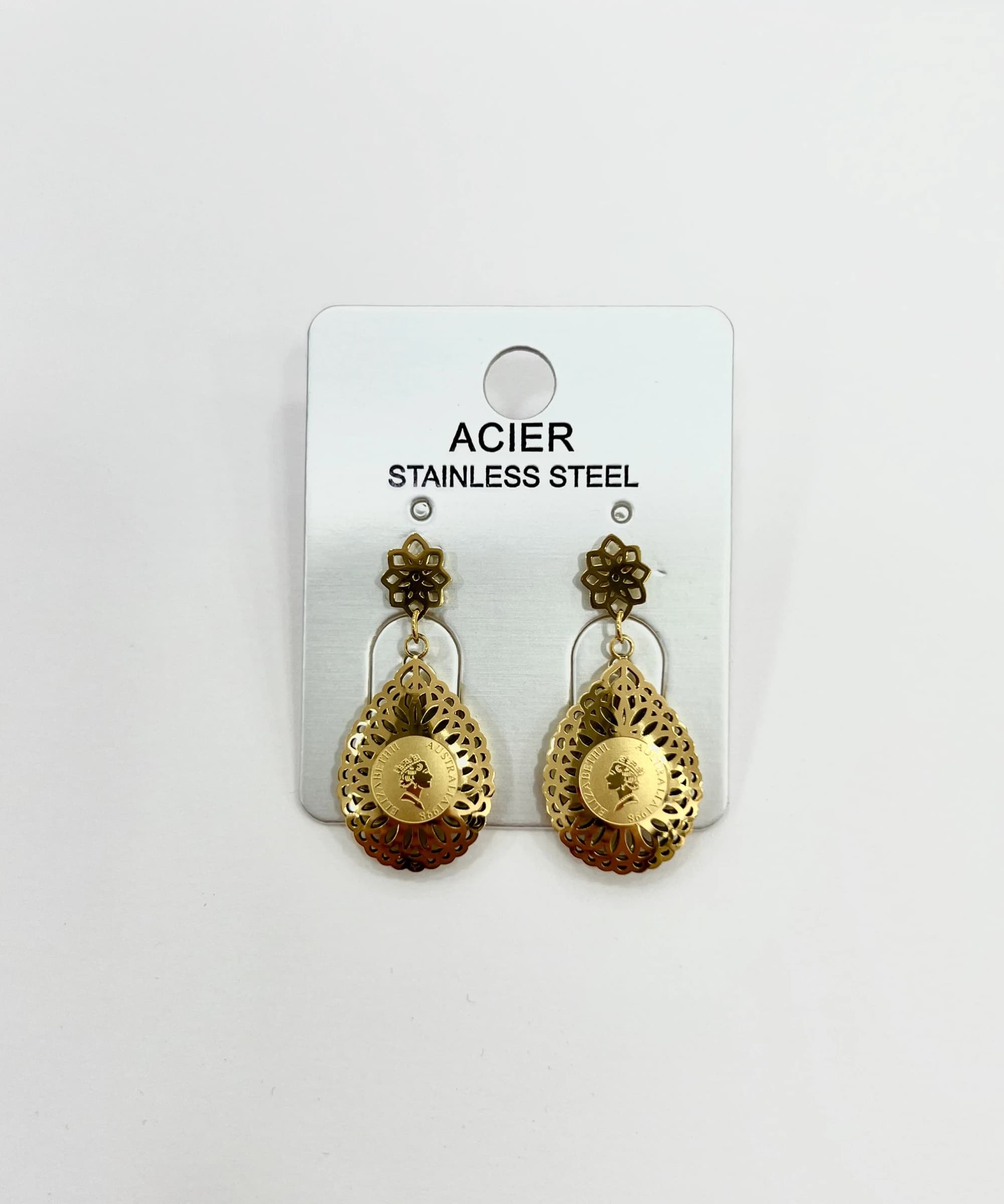 Boucle d'oreille Elizabeth goutte