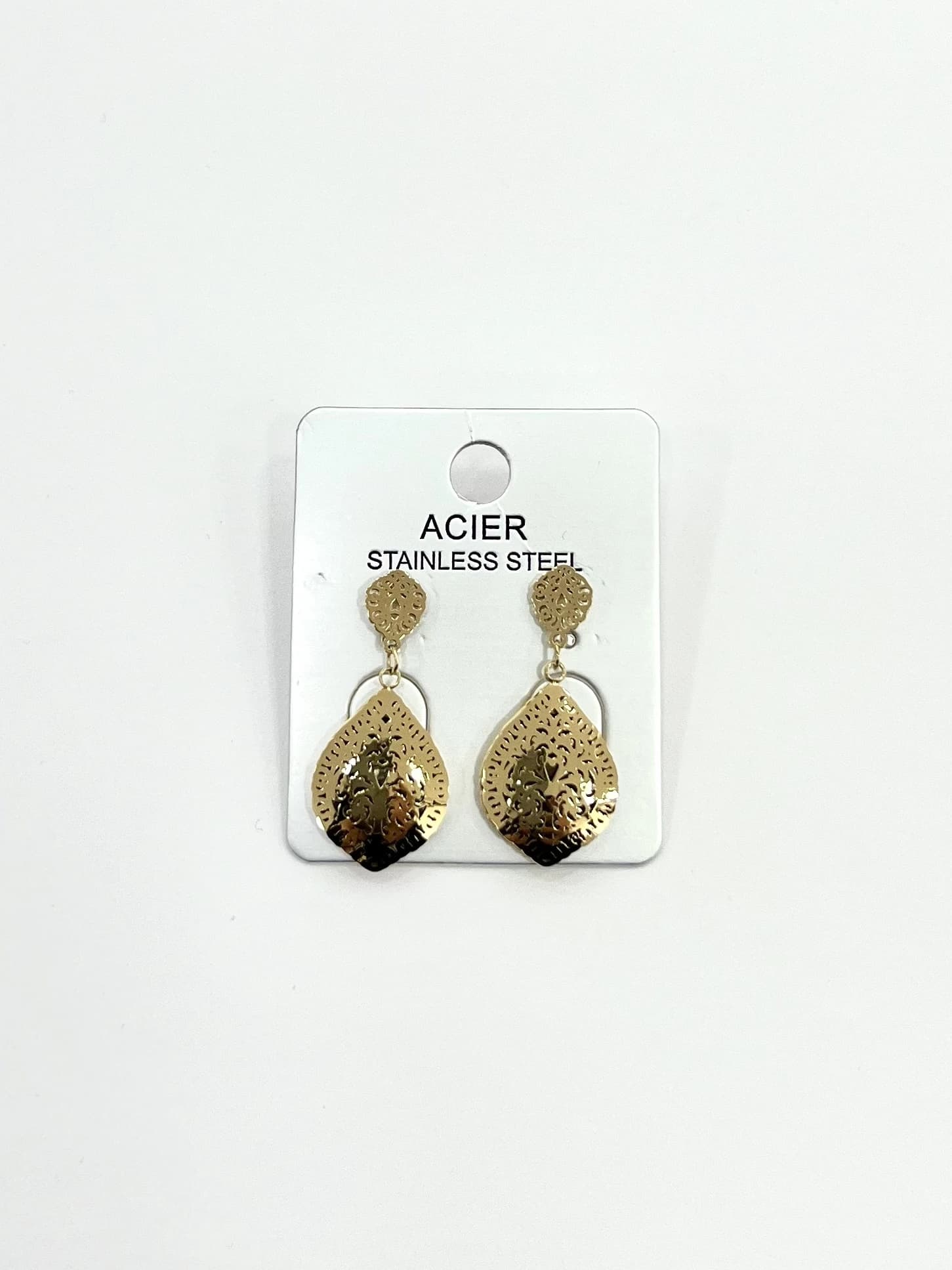 Boucle d'oreille goutte oriental