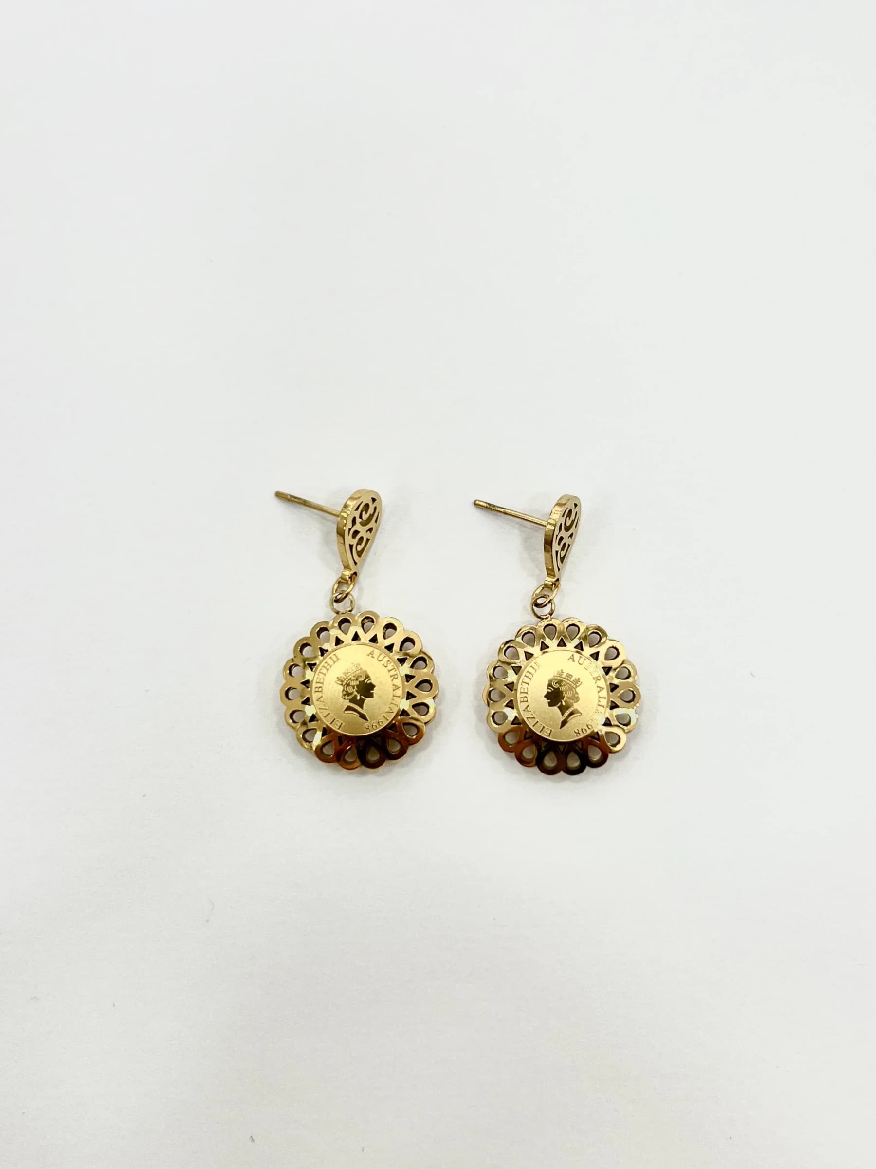 Boucle d'oreille Elizabeth fleur