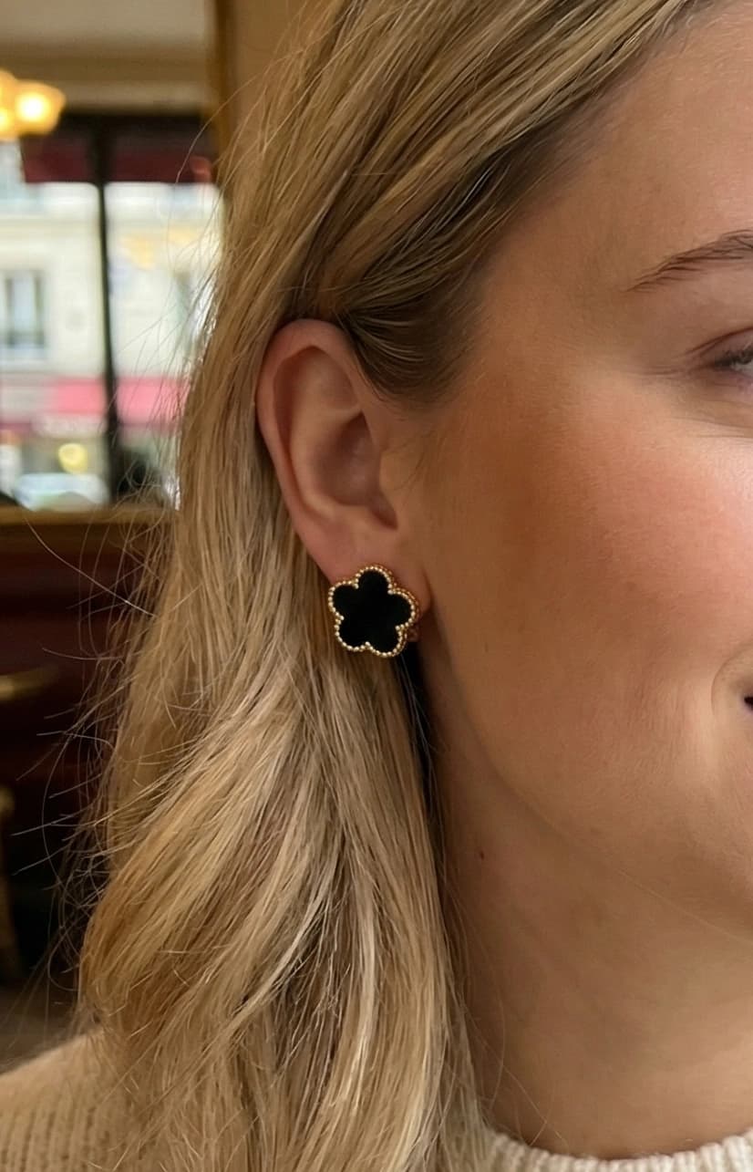 Boucle d'oreille fleur