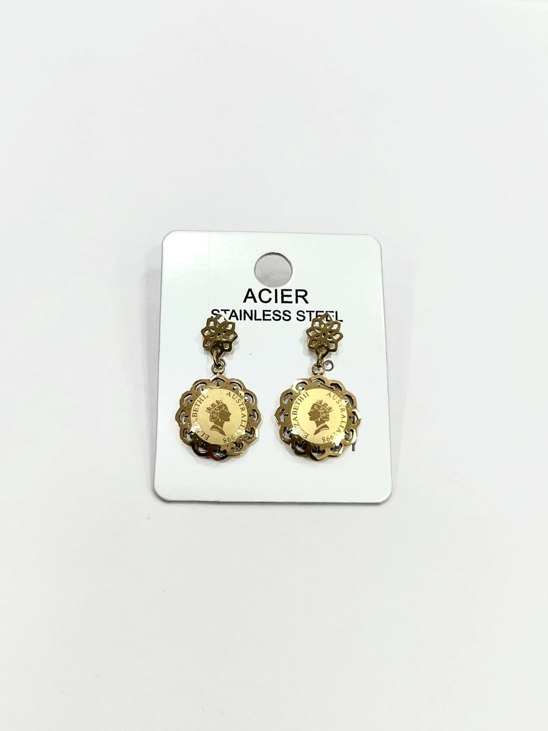 Boucle d'oreille Elizabeth fleur
