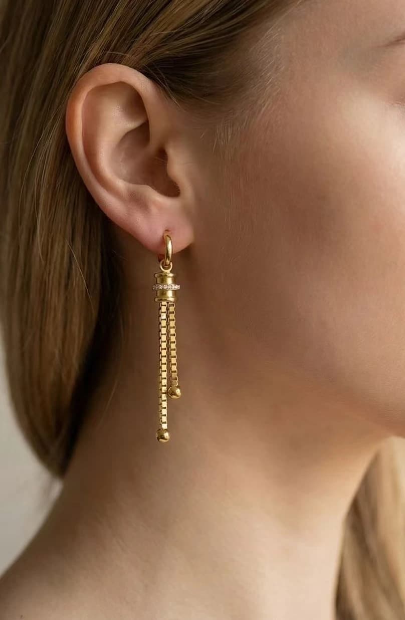 Boucles d'oreilles pompom