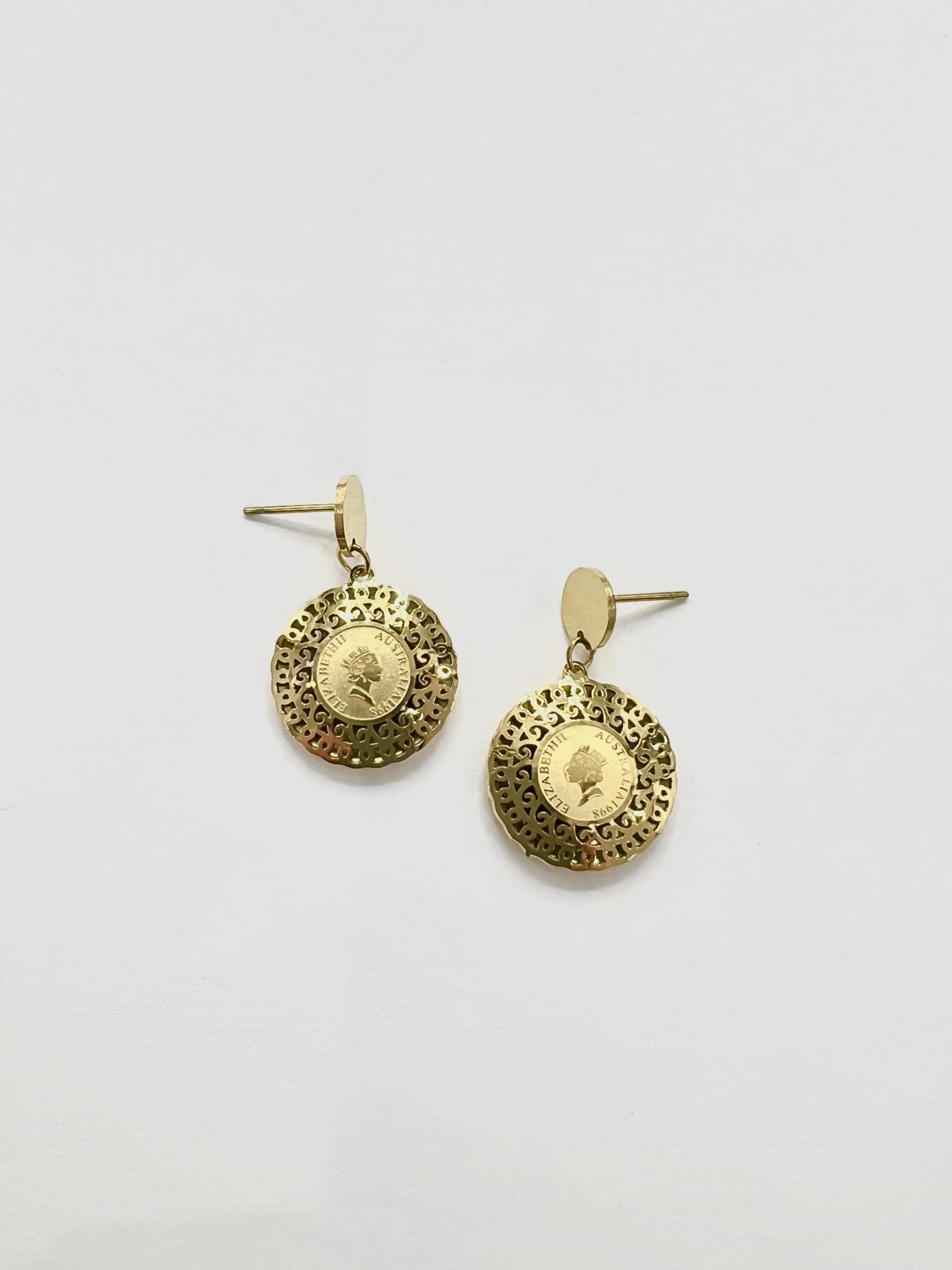 Boucle d'oreille Elizabeth rond
