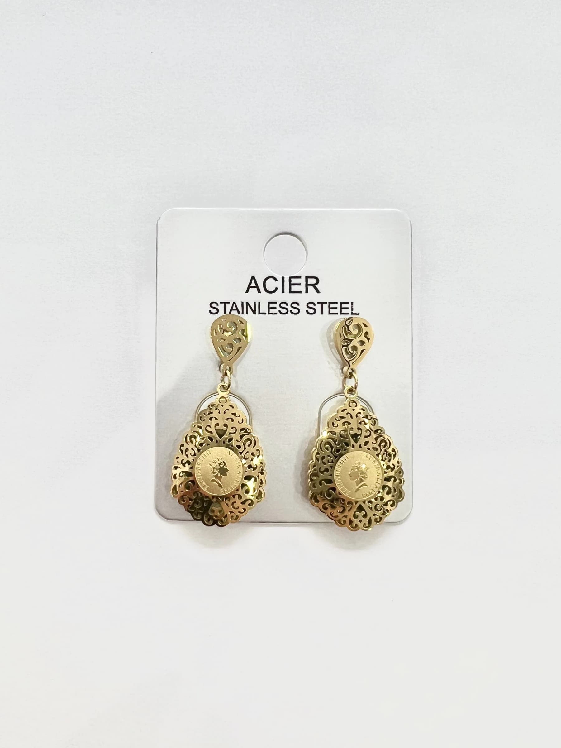 Boucle d'oreille Elizabeth goutte