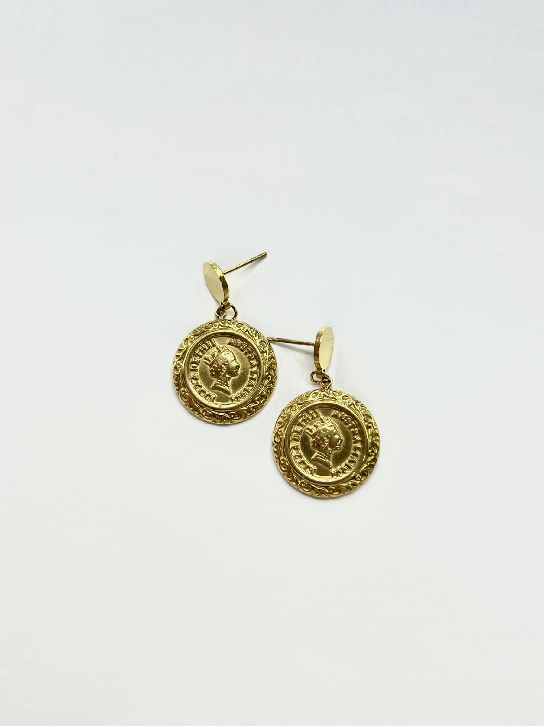 Boucle d'oreille Elizabeth rond
