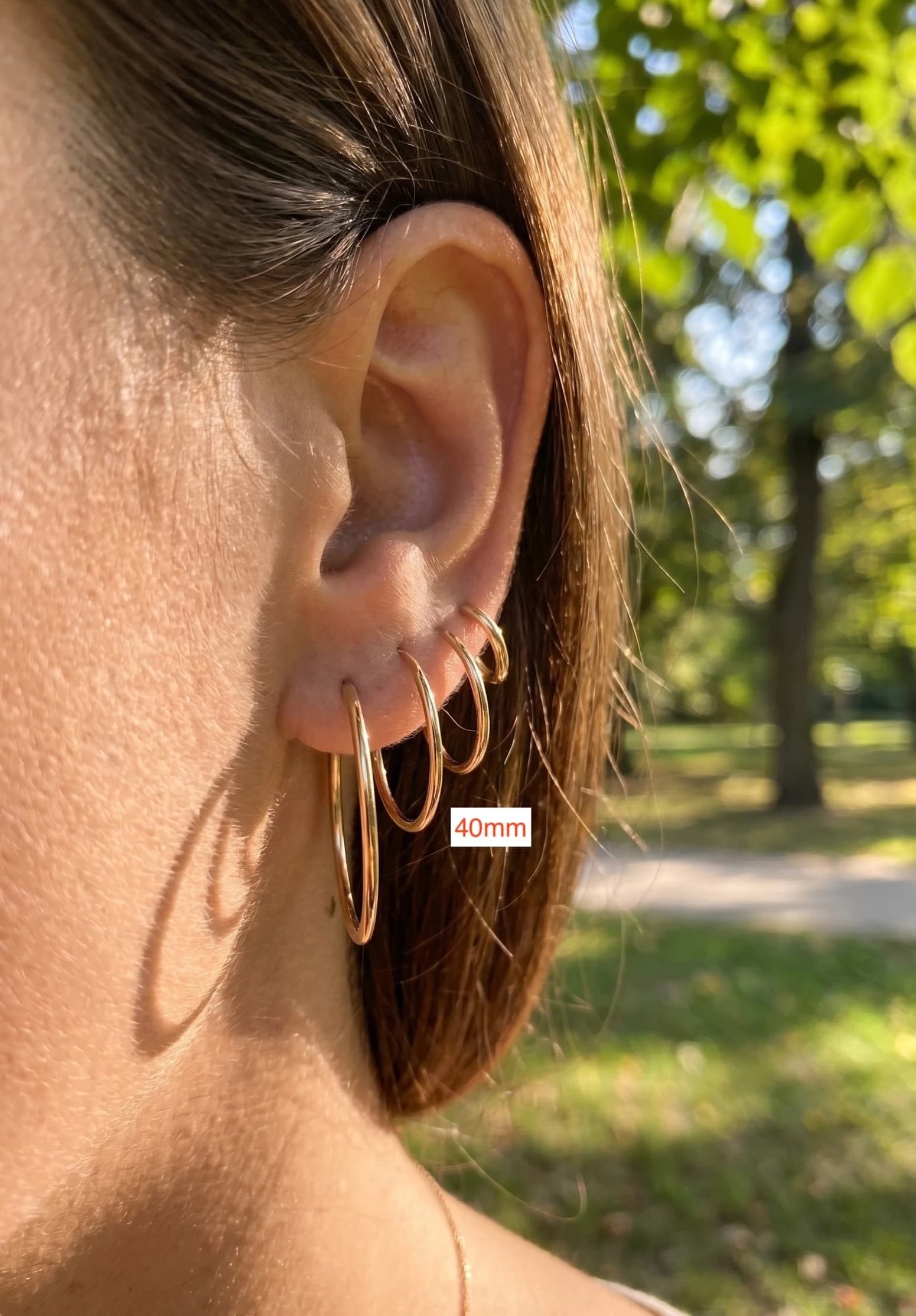Boucles d'oreilles créole 40mm lot