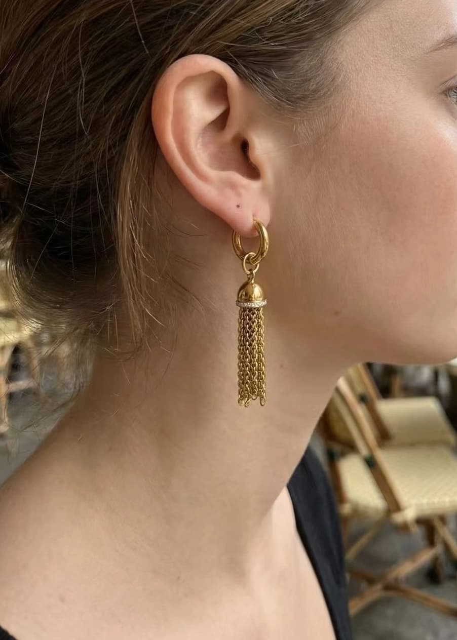 Boucles d'oreilles pompom