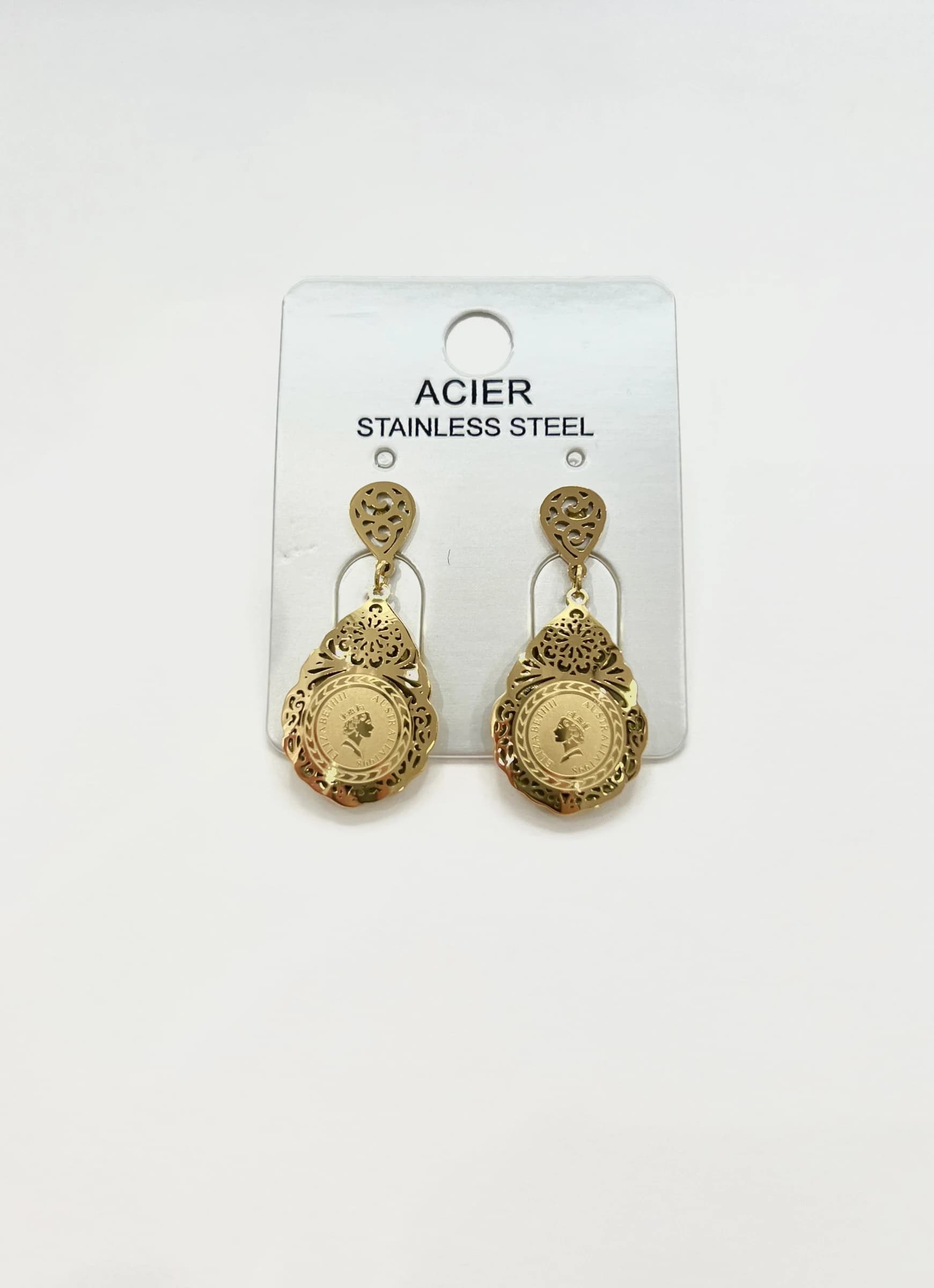Boucle d'oreille Elizabeth goutte