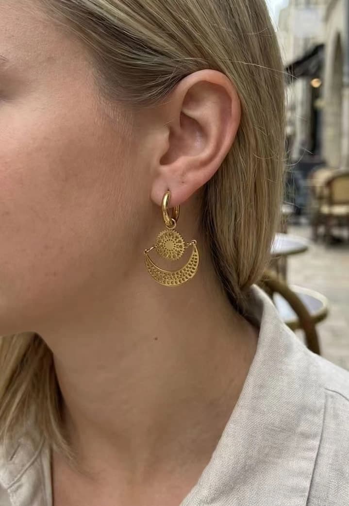 Boucles d'oreilles oriental