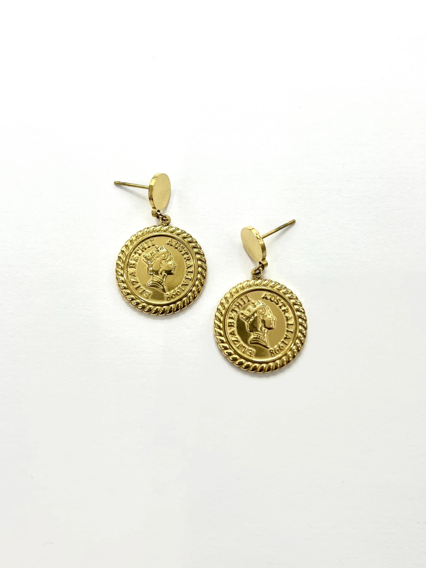 Boucle d'oreille Elizabeth rond