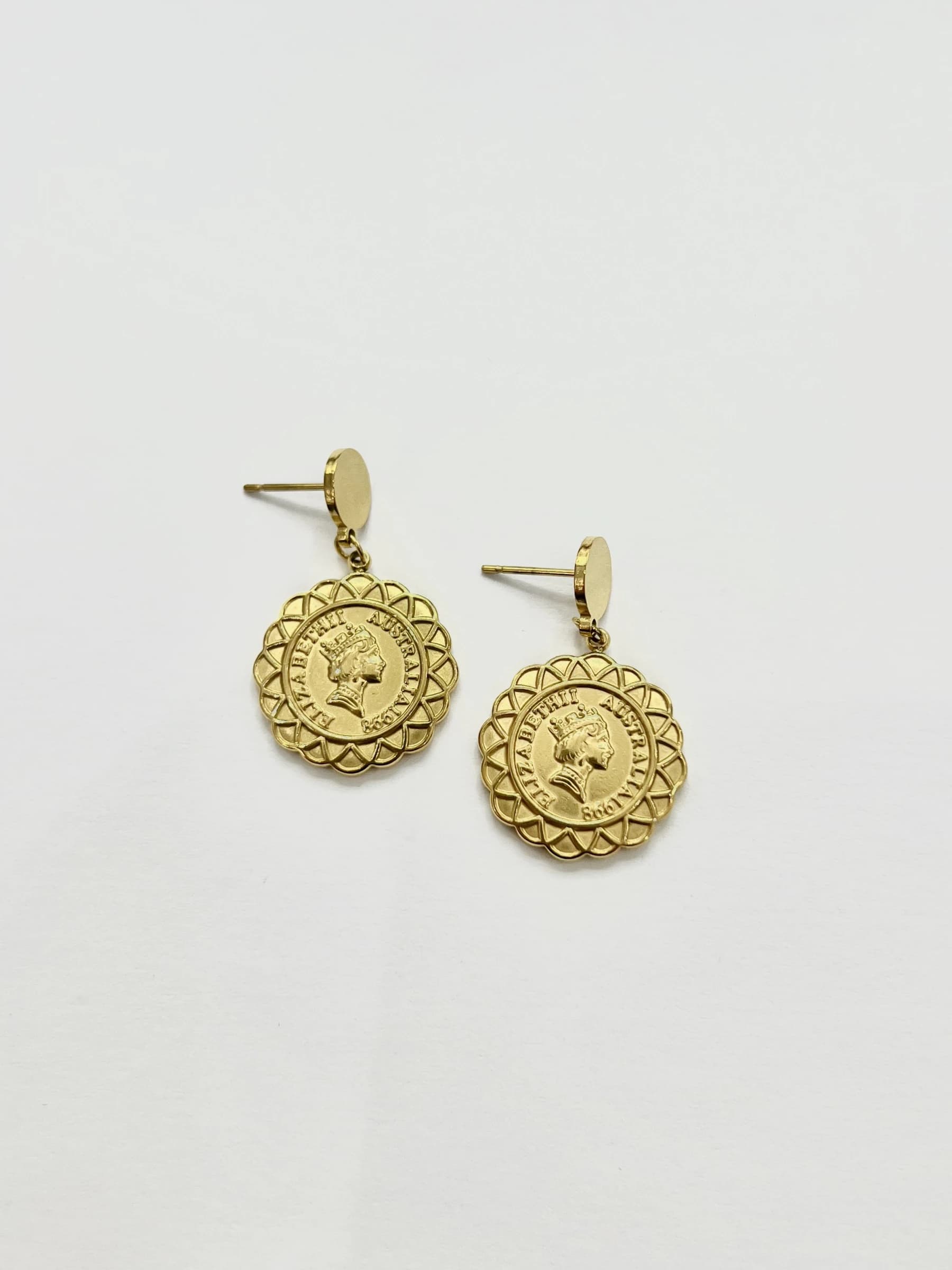 Boucle d'oreille Elizabeth rond