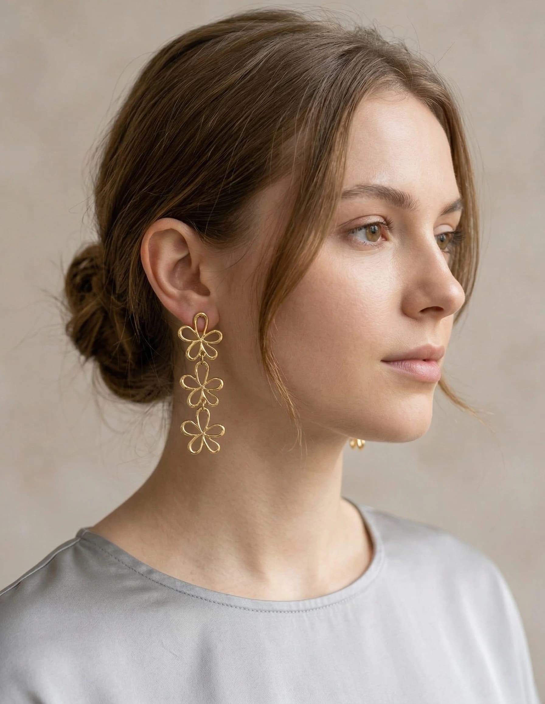 Boucles d'oreilles fleur