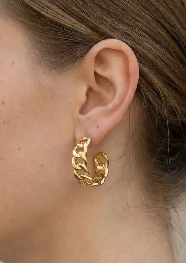 Boucle d'oreille créole lien