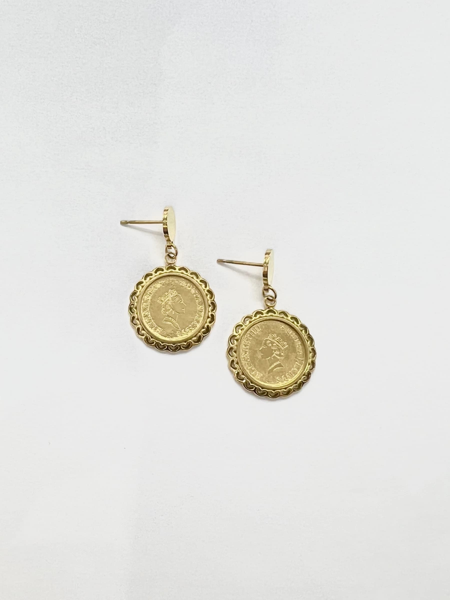 Boucle d'oreille Elizabeth rond