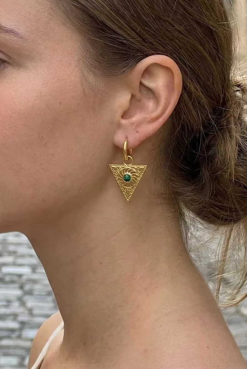 Boucles d'oreilles aztèque