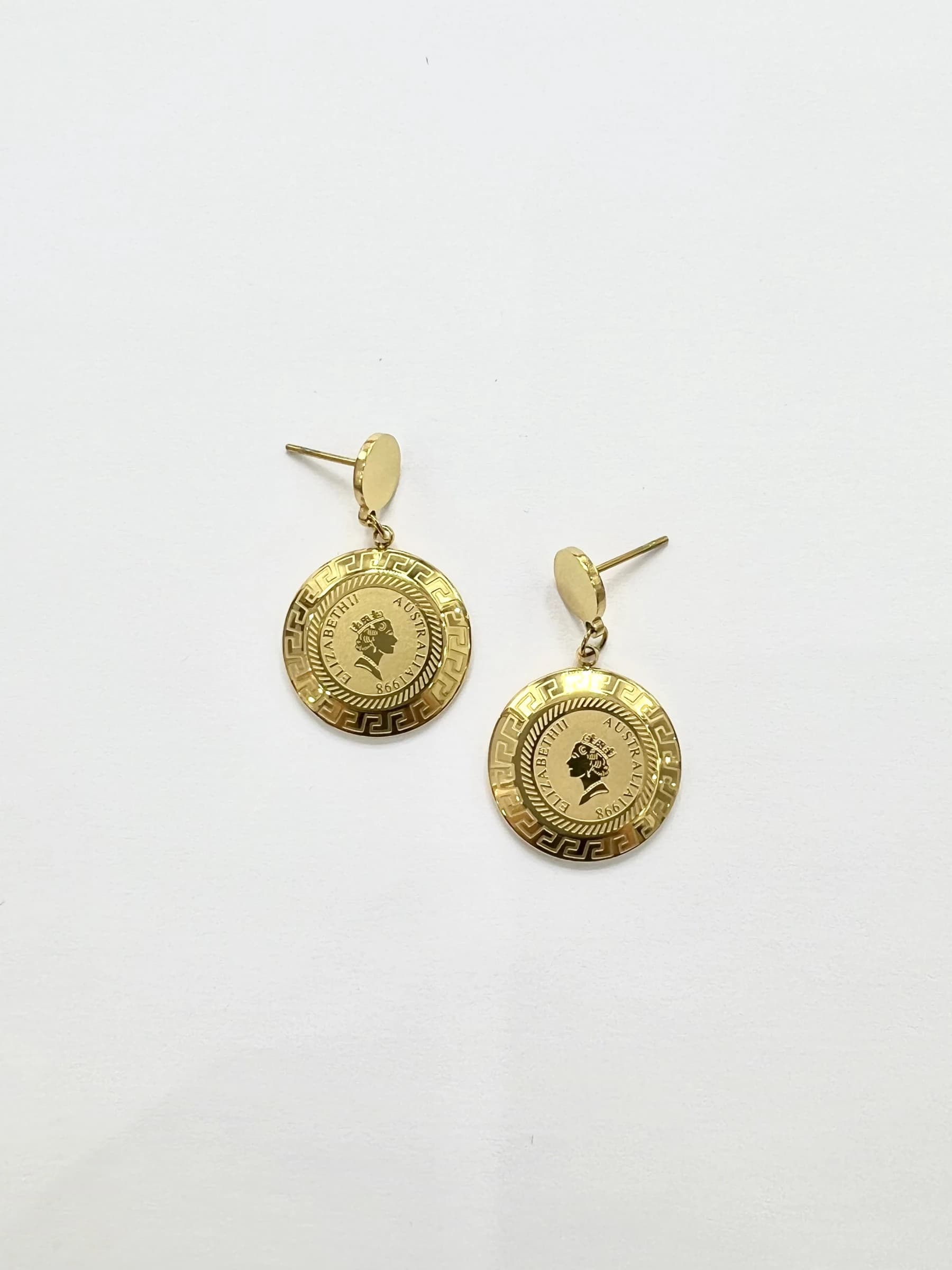 Boucle d'oreille Elizabeth rond