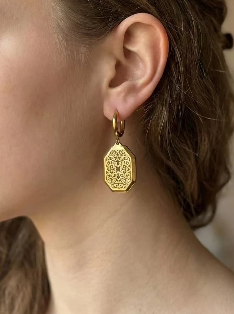 Boucles d'oreilles oriental