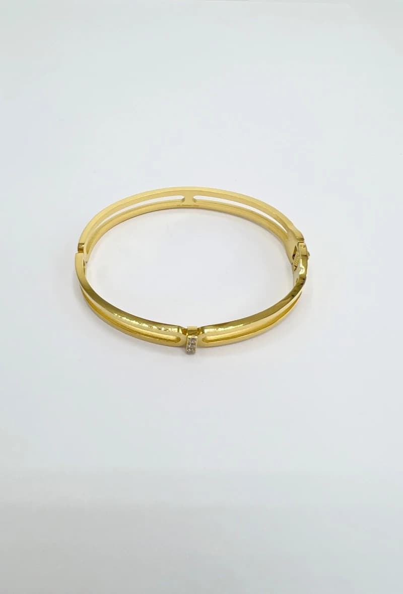 Bracelet jonc 3 strass