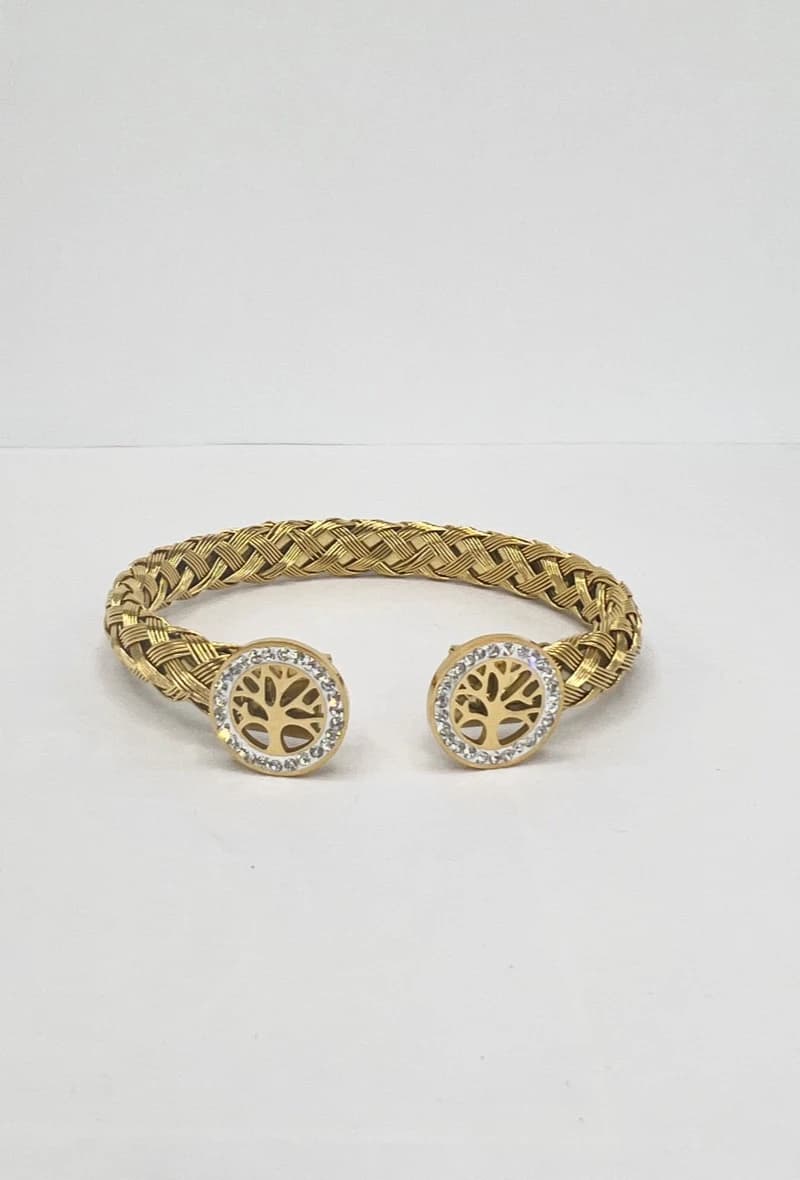 Bracelet jonc 2 arbre de vie