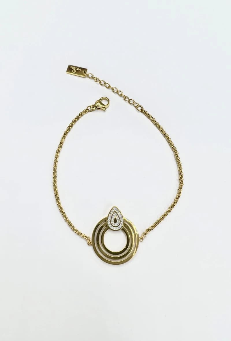 Bracelet cercle goutte