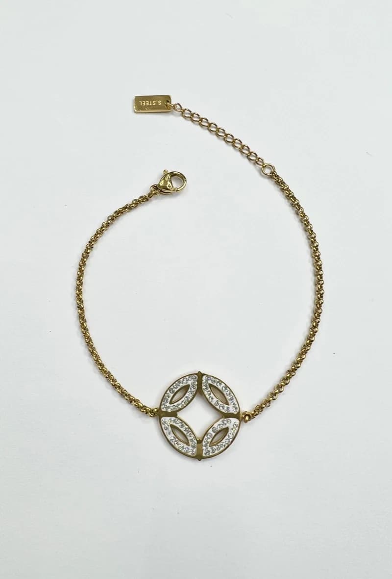 Bracelet cercle 4 côtés
