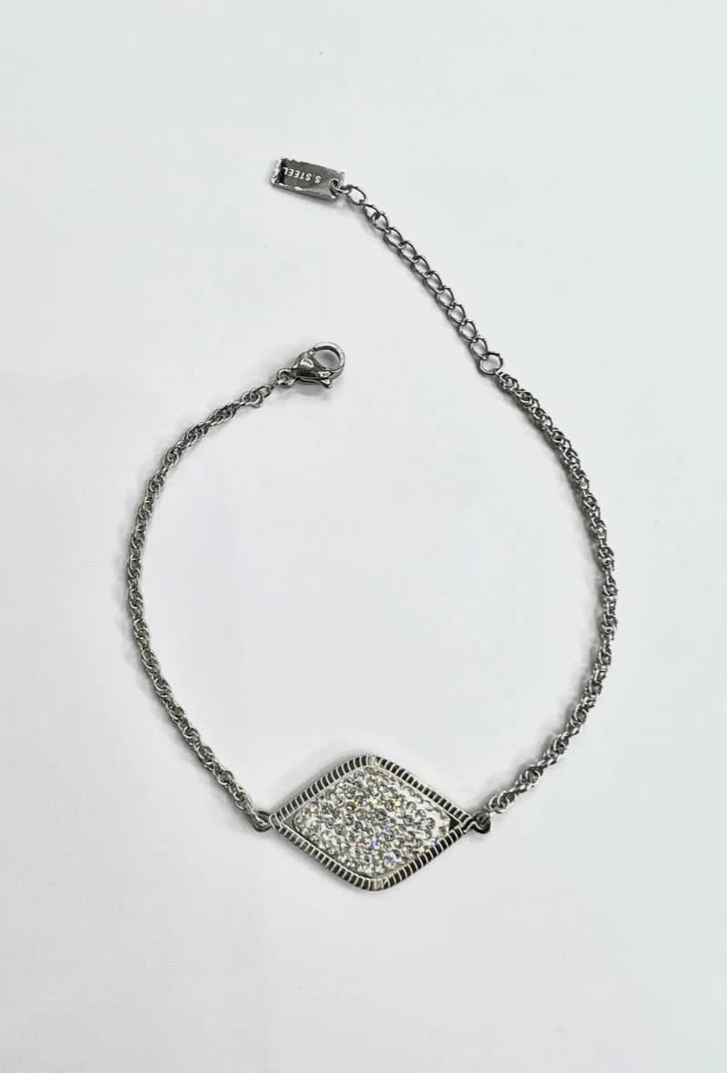 Bracelet losange strass