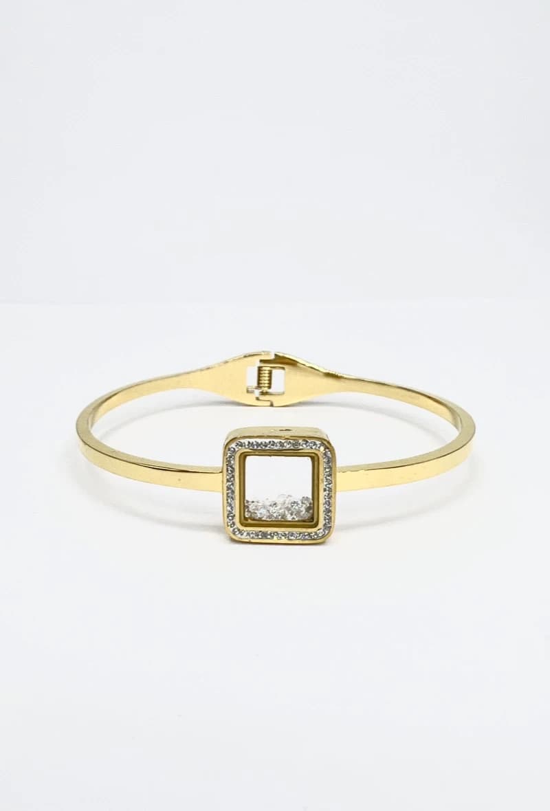 Bracelet carré strass