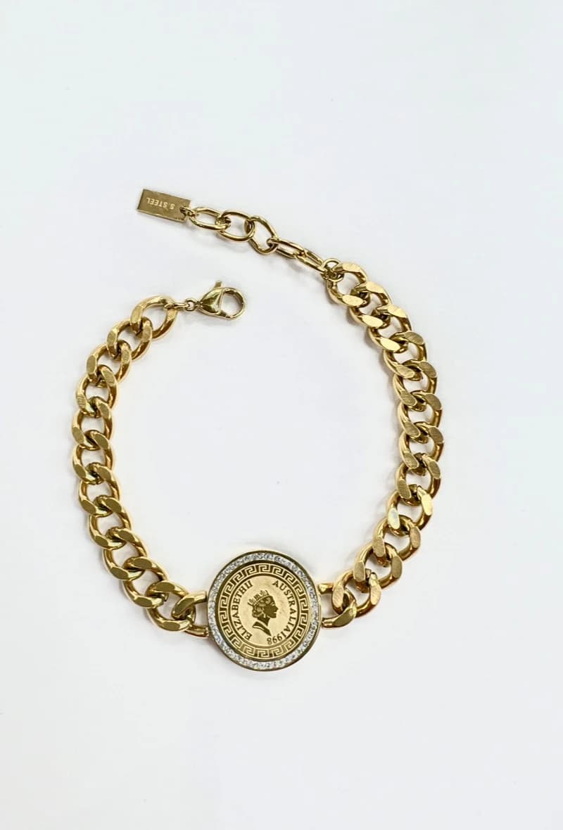 Bracelet torsadé Elizabeth strass