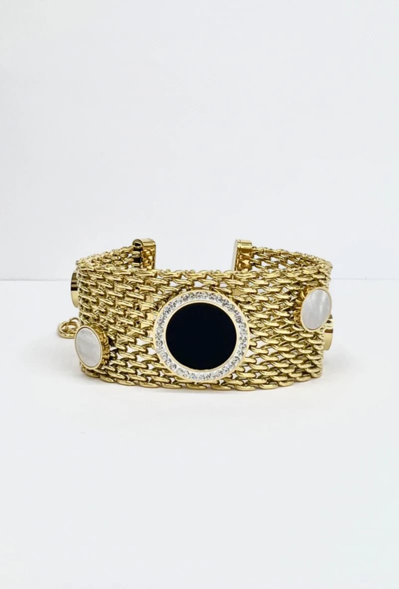Bracelet large motif rond