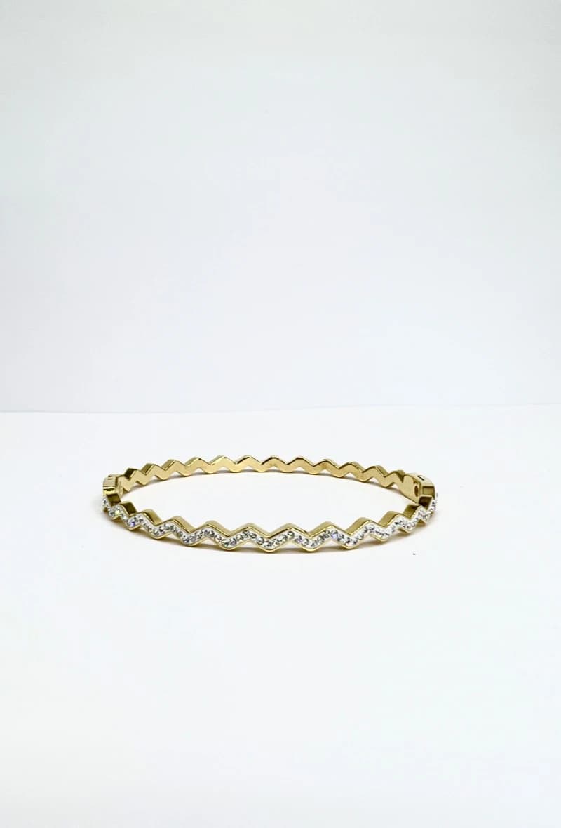 BC jonc zigzag strass
