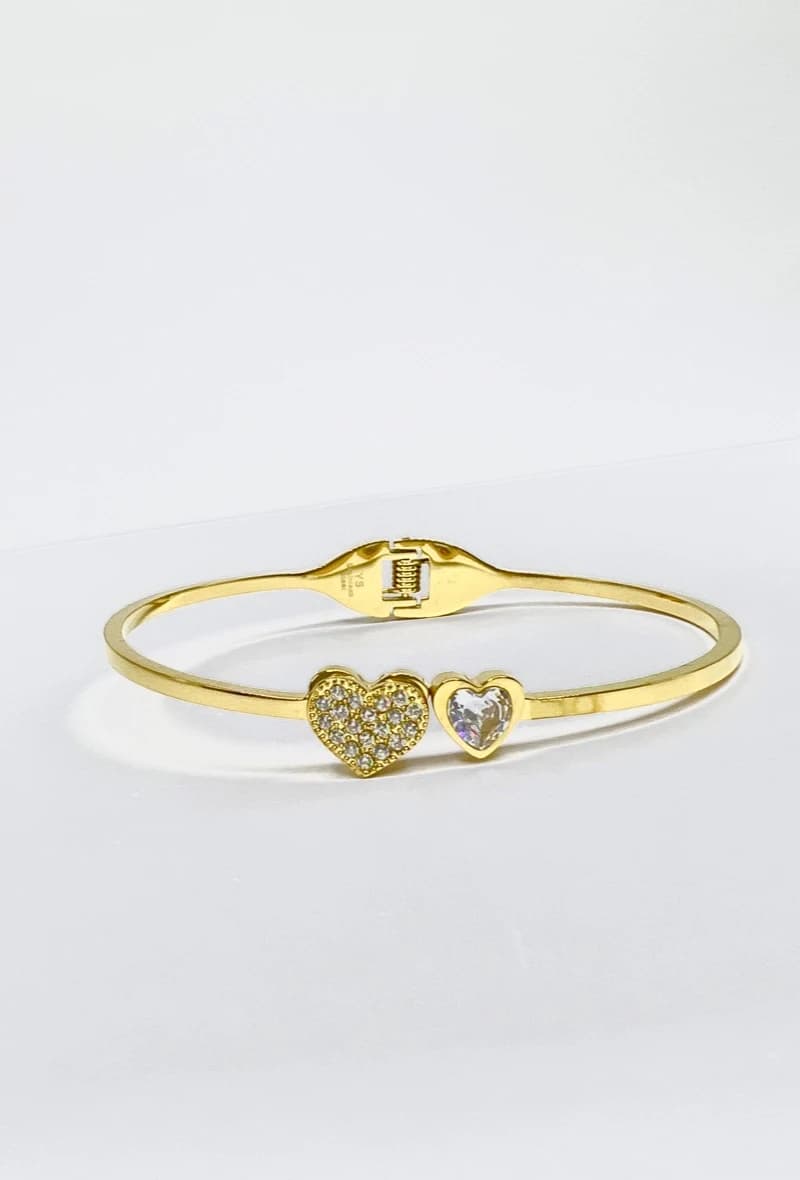 Bracelet jonc coeur