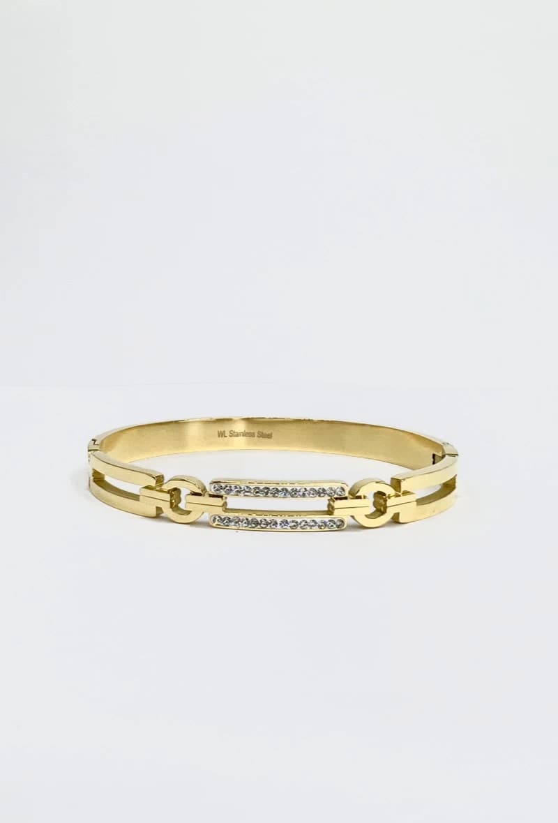Bracelet jonc lignes