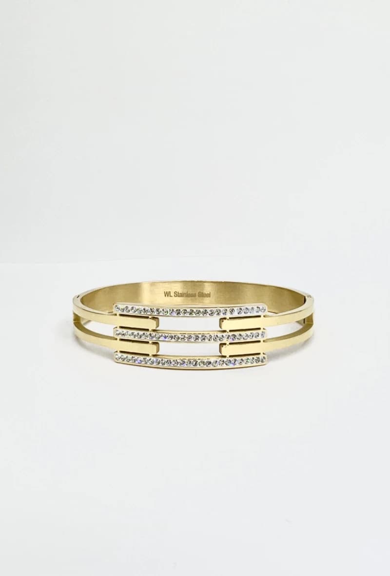 Bracelet jonc lignes