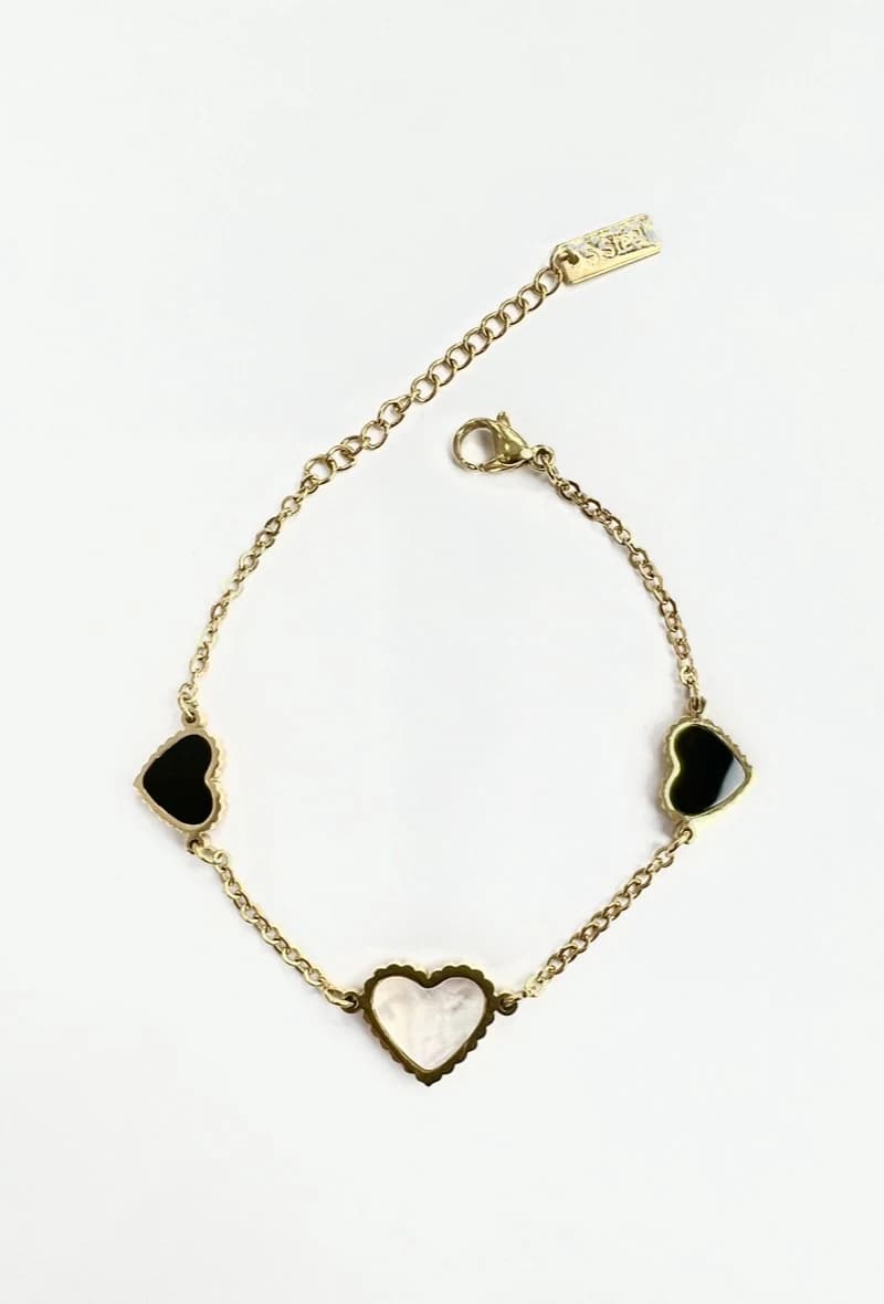 Bracelet 3 coeurs