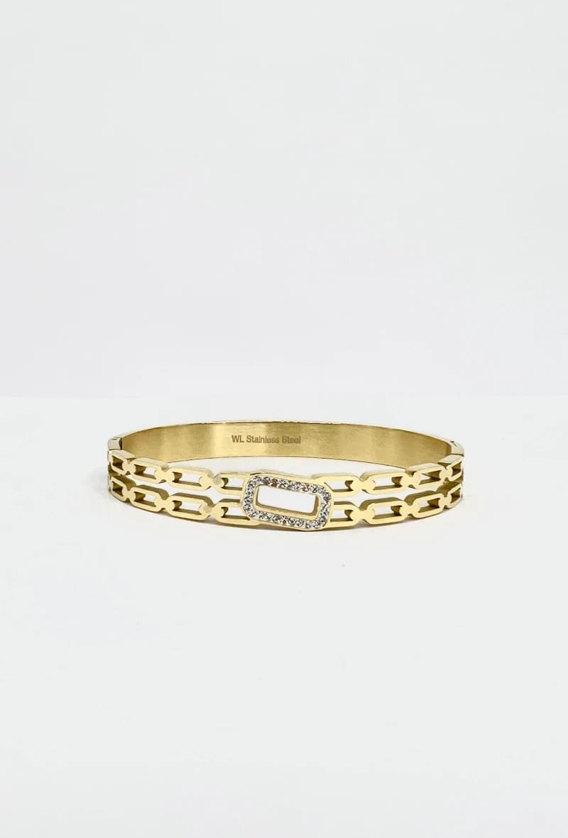 Bracelet jonc rectangle
