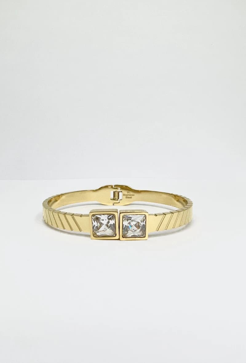Bracelet jonc carré